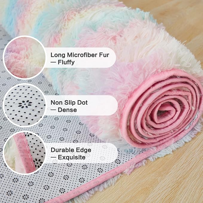 Andency 6x9 Area Rugs, Large Shag Fluffy Soft Shaggy Rugs - Image 8