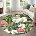 6ft Round Indoor Rug Non-Shedding Machine Washable，Low Pile Non-Slip Carpet by Unknown