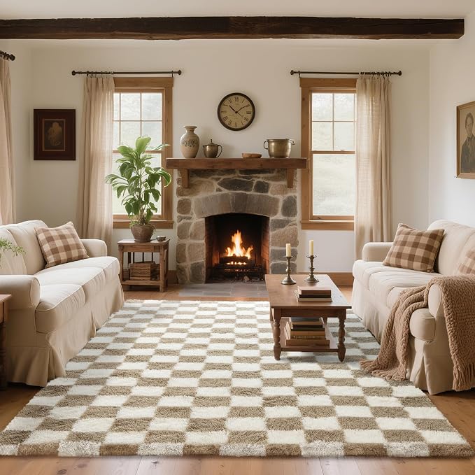 8x10 Area Rugs for Living Room Bedroom, Soft Fluffy Shaggy Bedside Rug - Image 2