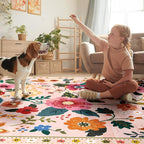 Floral 2x10 Area Rug Machine Washable Soft Print Boho Carpet Non Slip Doormat - Image 9
