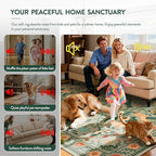 Moynesa Area Rugs 9x12 Green Aesthetic Home Decor, Modern Farmhouse Country - Image 6