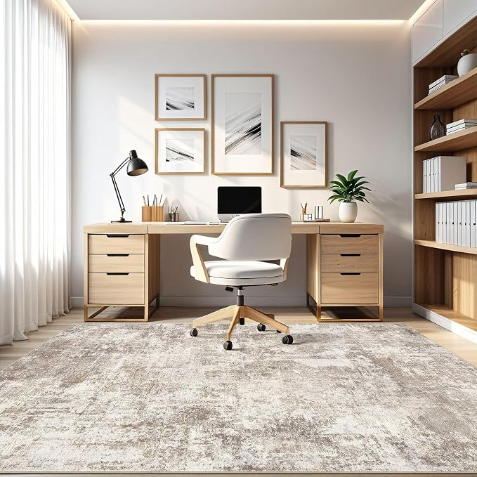 7x10 Area Rug Living Room: Washable Large Abstract Soft Rugs Stain Resistant - Image 8