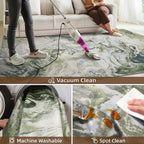 4x6 Washable Area Rugs for Living Room, Stain Resistant Carpet for Dining Room - Image 4