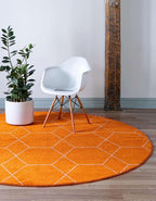 Unique Loom Trellis Frieze Collection Area Rug - Image 3