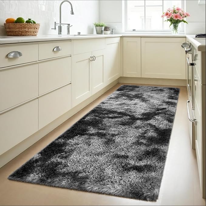 Zentavio Runner Rugs for Hallway 2x6 Shag Soft Bedroom Bedside Rugs Non Slip - Image 7