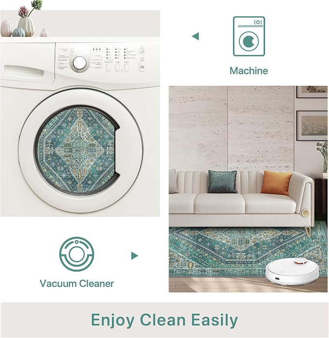 Bavni Washable Rug 8x10 Area Rug - Image 6