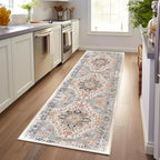 Enkor Runner Rugs for Hallway, 2.6x8 Washable Soft Non Slip Floor Rugs for - Image 6