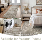 jinchan Vintage Floral Runner Rug 2x6 - Image 3