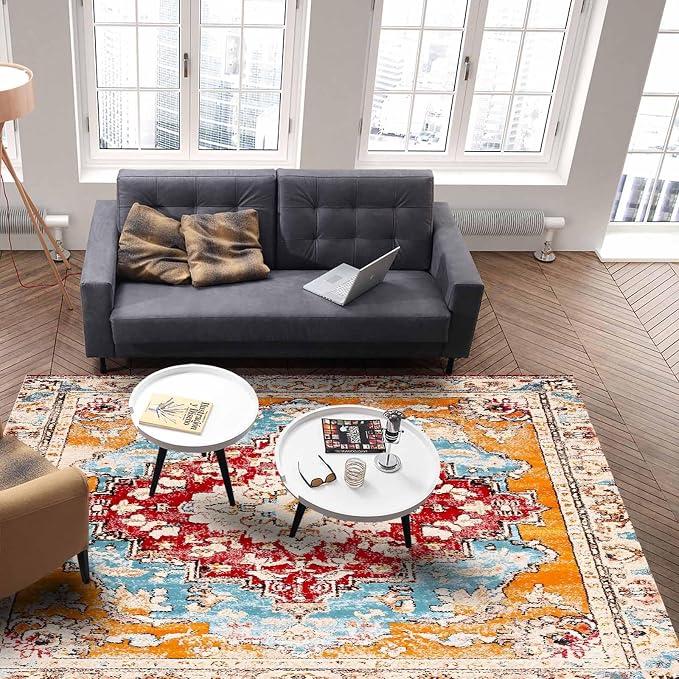 Bohemian Pattern Rectangular Area Rugs - Image 4