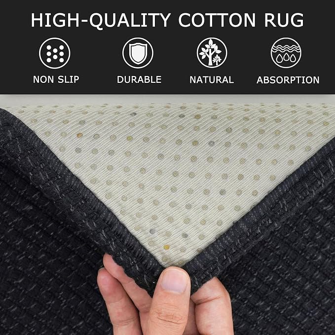 KOZYFLY Runners for Hallways 2x5 ft Washable Kitchen Runner Non Slip Rubber - Image 6