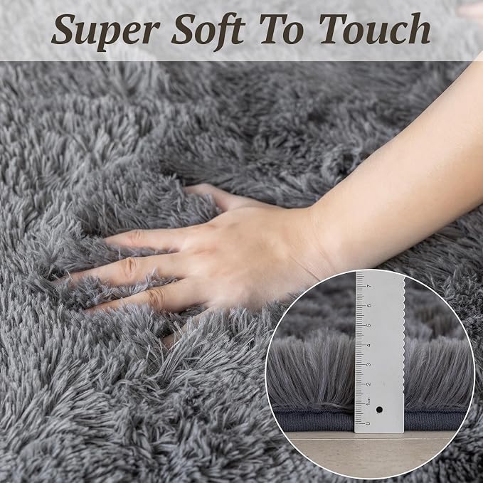 8x10 Area Rugs for Living Room Bedroom, Soft Fluffy Shaggy Bedside Rug - Image 7