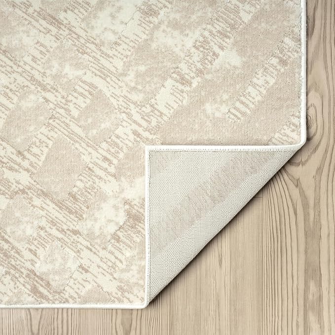 Abani Terra Cream Area Rug for Living Room, Bedroom - Image 4