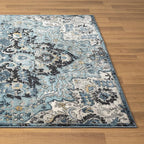 LUXE WEAVERS Moroccan Blue 6x9 Medallion Area Rug - Image 8