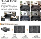 5x7 Machine Washable Area Rug for Living Room, Kids and Pets Friendly for - Image 9