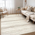 Nakagishi Area Rug Living Room Rugs: 4X6 Machine Washable Boho Large Neutral by NakagishiAreaRug