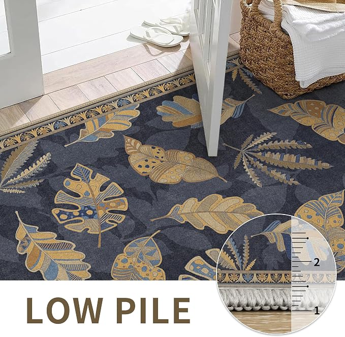 GENIMO 8x10 Area Rugs for Living Room, Machine Washable Non Slip Vintage Retro - Image 8