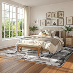 5X7 Area Rugs for Living Room Bedroom, Modern Abstract Large Carpet Washable - Image 5