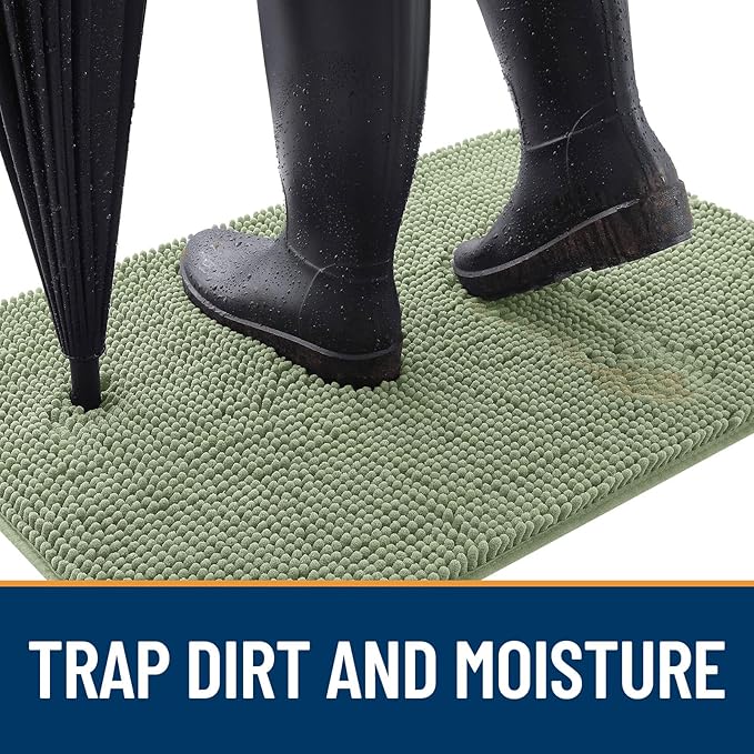 OLANLY Dog Door Mat for Muddy Paws 59x32, Absorbs Moisture and Dirt, Absorbent - Image 2