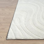 Abani Cozy Cream Area Rug for Living Room, Bedroom - Image 6