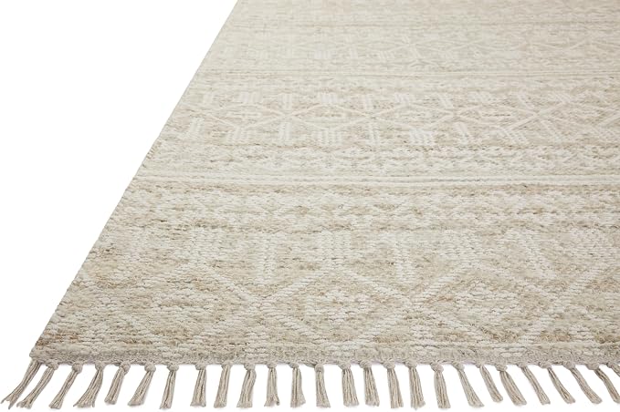 Loloi Angela Rose Rivers Collection RIV-03 Sand/Ivory 5'-0" x 7'-6" Reversible - Image 5