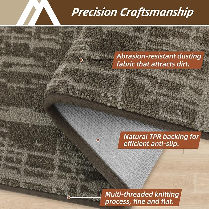 COSY HOMEER-Door-Mat, Dirt Trapper Entryway Rugs 24"x36" Non Slip Washable - Image 2