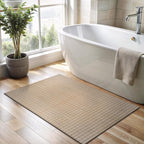CAMILSON Modern Beige Non Slip Door Mat Rug 2x3 Ultra Soft High Pile Entryway - Image 4