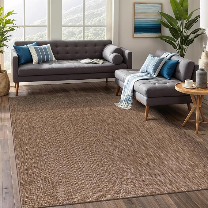 Beverly Rug Indoor Outdoor Rug 8x10, Washable Outside Carpet by BeverlyRug