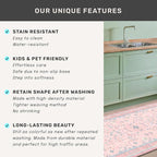 Pink Rugs for Bedroom Girls, 5x7 Washable Area Rug for Living Room Nursery Kids - Image 7