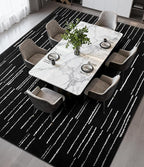 YIHOUSE 6x9 Abstract Line Area Rug, Modern Washable Stain Resistant Rugs Non - Image 7