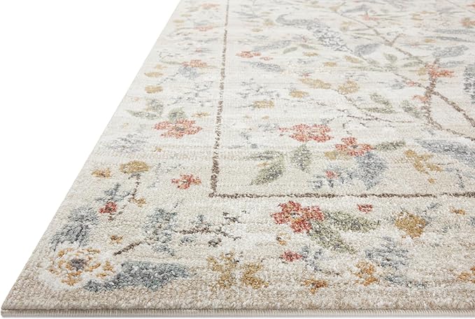 Loloi Rifle Paper Co. Laurel Collection LAU-05 Ivory 2'-8" x 8' Runner Rug - Image 3