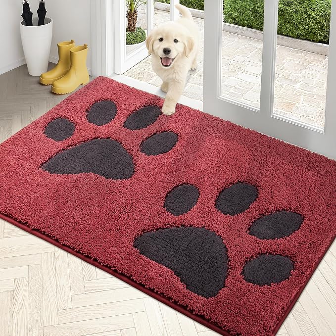 PURRUGS Dirt Trapping Door Mat 33.5" x 59", Non-Skid/Slip Machine Washable by PURRUGS