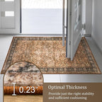 Morebes Washable Living Room Rug 5x7, Vintage Room Rugs - Image 6