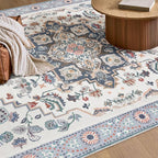 Phantoscope Washable Area Rug 6'x9' Non-Slip, Vintage Boho Rugs - Image 6