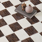 EVERGRACE Checkered Plaid Area Rug, Soft Faux Wool, Anti Slip, Large Carpet - Image 6
