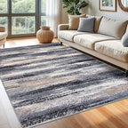 Modern Abstract 6x9 Machine Washable Living Room Rug Non-Slip Soft Bedroom Area by lansny