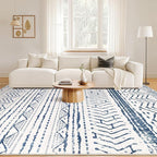 Nakagishi Area Rugs 8x10 Living Room: Washable Boho Large Neutral Soft - Image 4