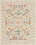 Lahome Fall Floral Washable Area Rugs 8x10, Boho Living Room Large Rugs Non-Slip - Image 9