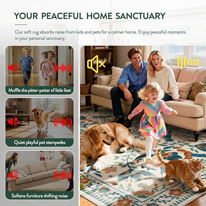 Moynesa Washable 8x10 Area Rugs - Image 6