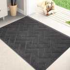 PURRUGS Dirt Trapping Door Mat 20" x 31.5", Non-Slip Machine Washable Entry Rug by PURRUGS