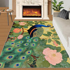 Peacock Peony Rugs for Bedroom - Image 3