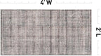 Rugshop Bohemian Stripe Lines Washable Non Slip Area Rug 2' x 4' Brown - Image 2