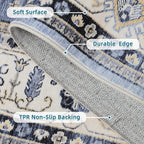 Dripex Washable Area Rug 6x9 Living Room Rug Stain & Water Resistant Foldable - Image 3