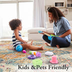 Lahome Moroccan Washable Area Rugs 9x12 Living Room, Soft 9x12 Area Rug - Image 6