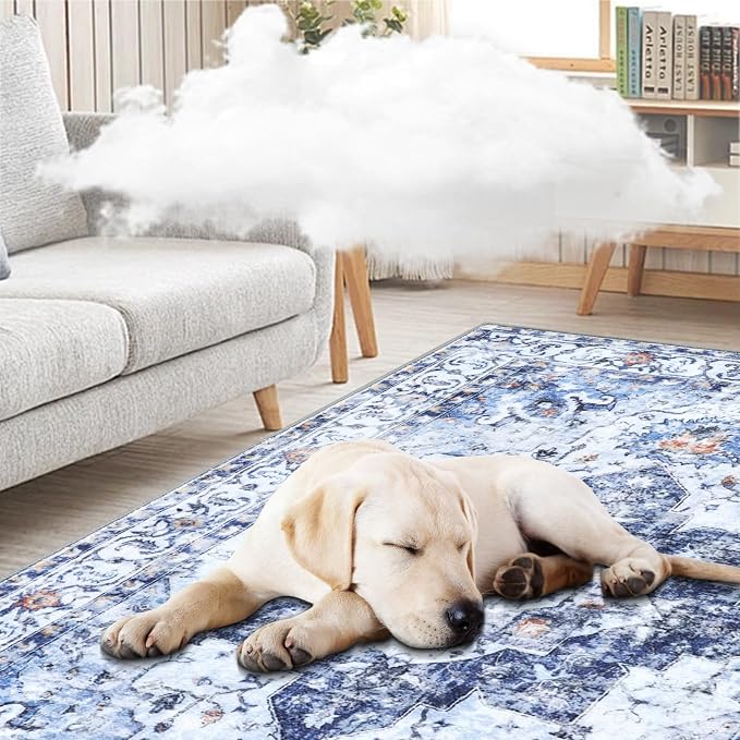 COMSLE Washable Door Mat, Front Door Mat Indoor Faux Wool Absorbent Small Rugs - Image 8
