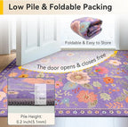 Floral 2x3 Area Rug Machine Washable Soft Print Boho Carpet Non Slip Doormat - Image 4