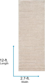 Livabliss x Our PNW Home Cascade Minimalist Striped Area Rug, Light Brown - Image 2