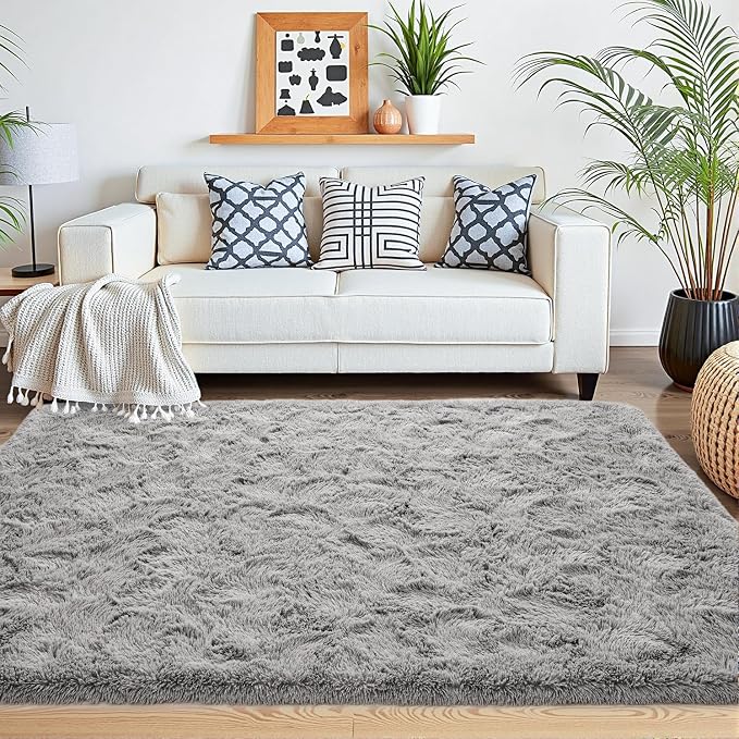 Beglad Fluffy Area Rugs 3 x 5 Feet, Modern Minimalist Style Shag Rugs, Non-Slip - Image 8