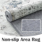 jinchan Kalen Runner Rug 2x7 Washable Area Rug Soft Grey Vintage Hallway Indoor - Image 8
