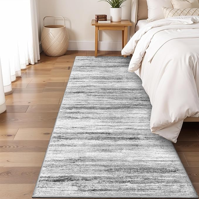 3x6 Washable Runner Rug for Family: Easy-to-Clean Runners for Hallway Entryway by WIEVEDENS