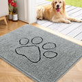 OLANLY Dog Door Mat for Muddy Paws 40x32, Paw Print Design, Absorbs Moisture by OLANLY